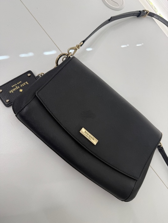 kate spade Handbags - KATE SPADE Black Crossbody SAFFIANO LEATHER Bag - Sleek Everyday Shoulder Purse